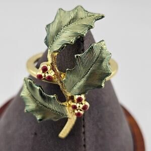 Christmas napkin holders  Holly Mistletoe